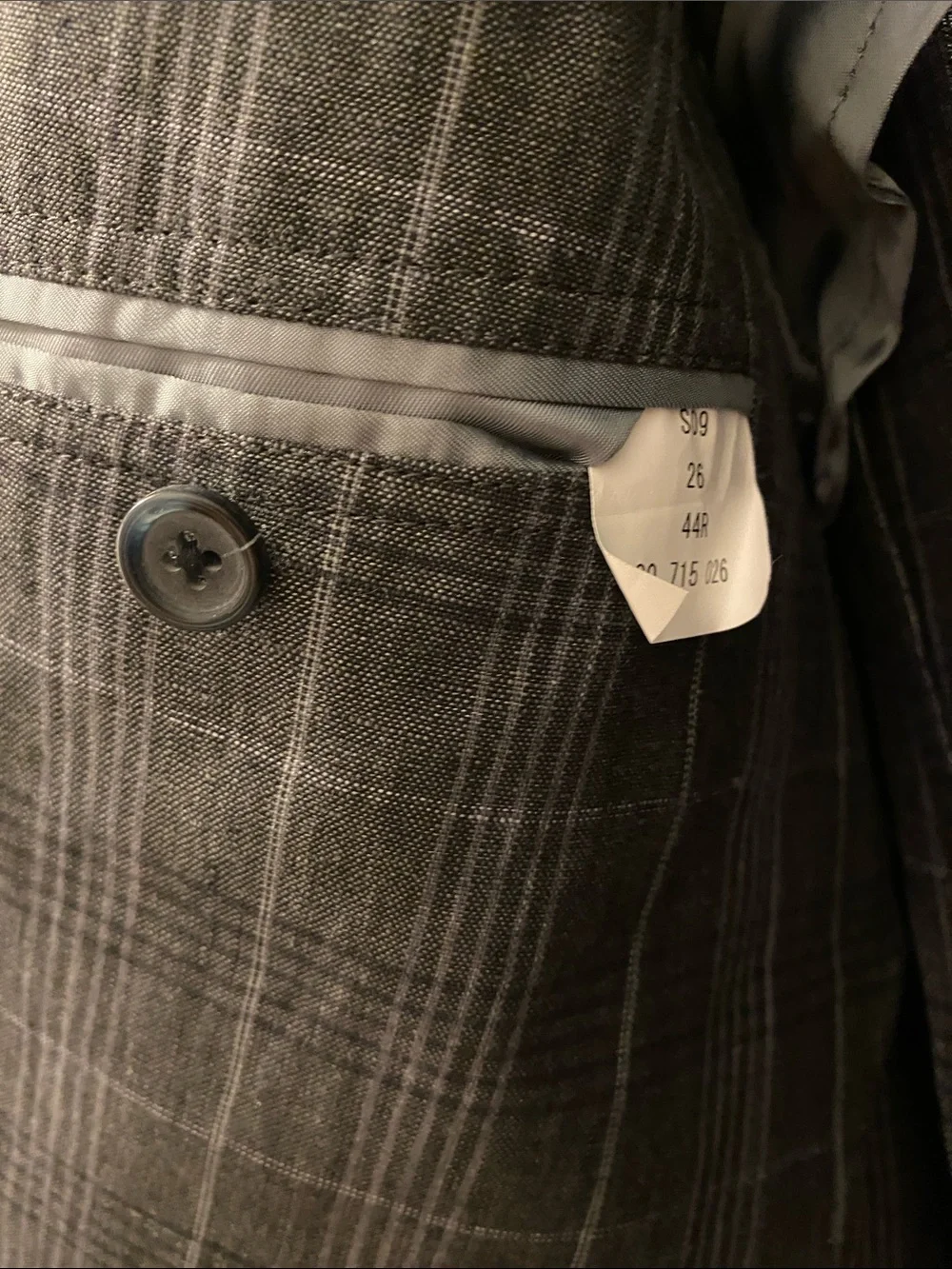 Brooks Brothers Gray Windowpane Plaid Sport Coat